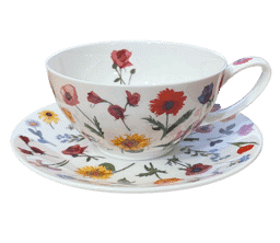 Bild von Dunoon Tea Cup & Saucer set Flora